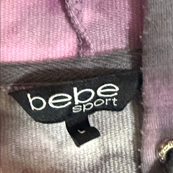 Bebe Sport Tie Dye Hooded Jacket Begonia Gray SKU1141 - Picture 2 of 9